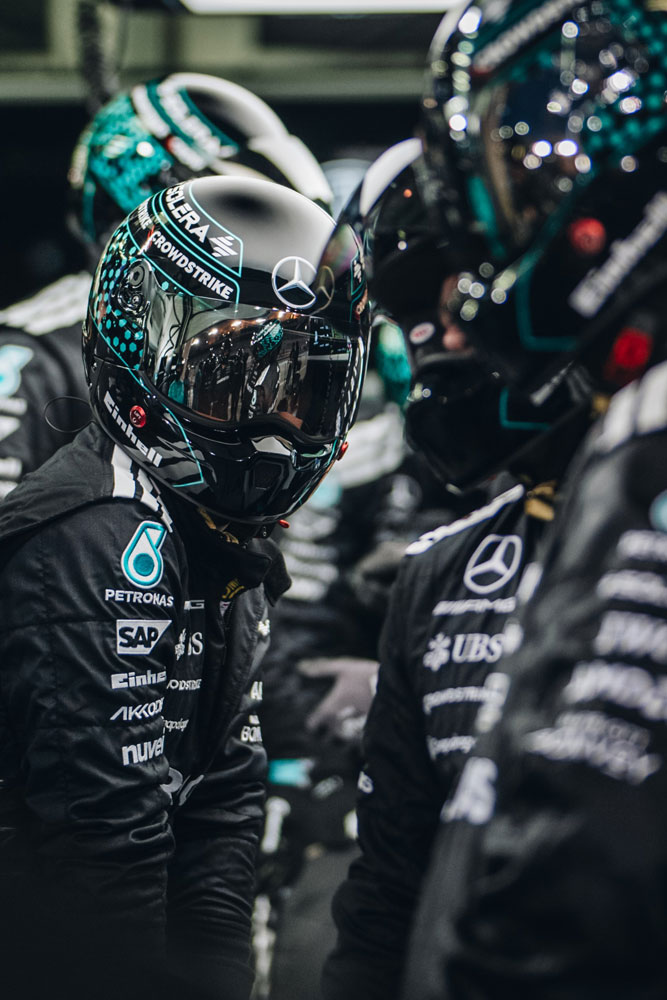 Mercedes Formel 1-mekanikere.